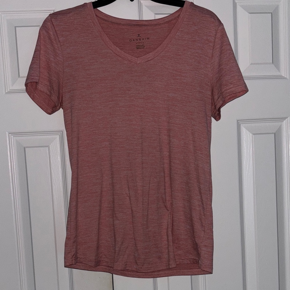 Danskin Women's Short Sleeve Tee in Soft Pink